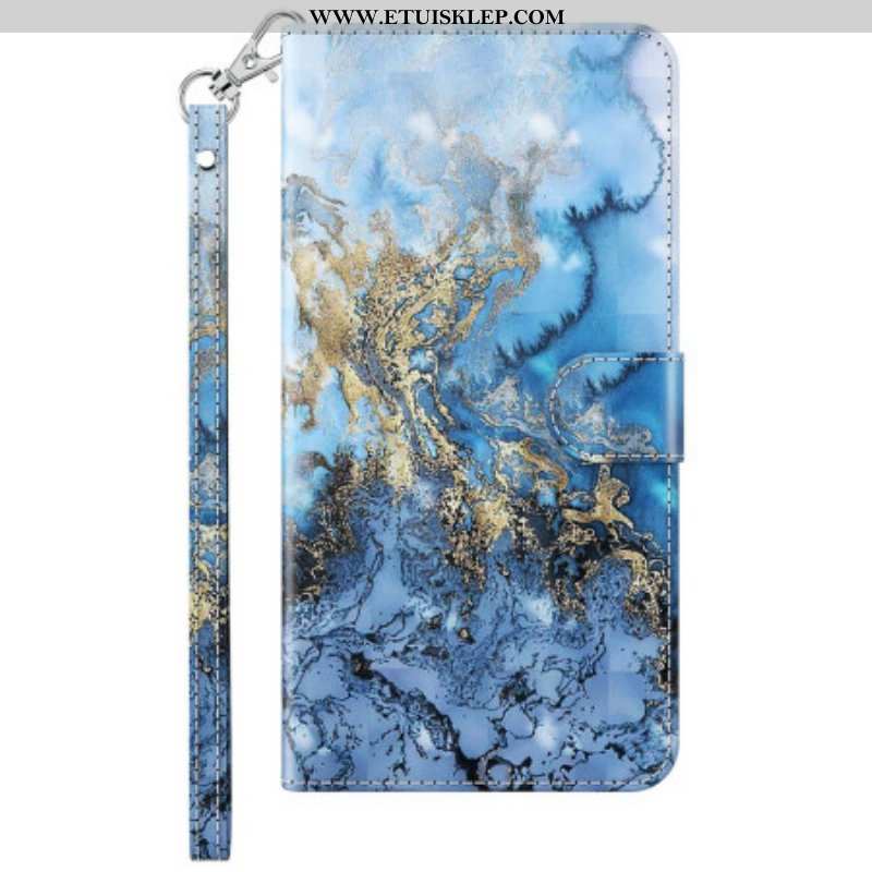 Etui Folio do Samsung Galaxy A14 / A14 5G Niebieskie Odcienie